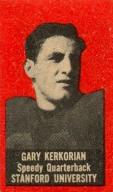 1950 Topps Felt Backs Gary Kerkorian # Football Card