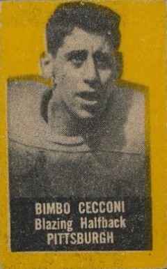 1950 Topps Felt Backs Bimbo Cecconi # Football Card