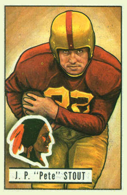 1951 Bowman J.P. "Pete" Stout #70 Football Card