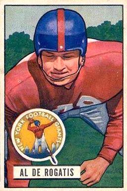 1951 Bowman Al Derogatis #55 Football Card