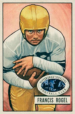 1951 Bowman Francis Rogel #24 Football Card