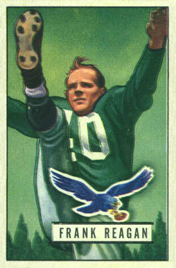 1951 Bowman Frank Reagan #118 Football Card