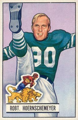 1951 Bowman Robt. Hoernschemeyer #63 Football Card