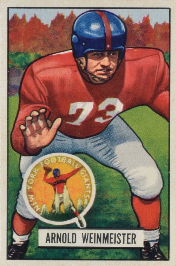 1951 Bowman Arnold Weinmeister #21 Football Card