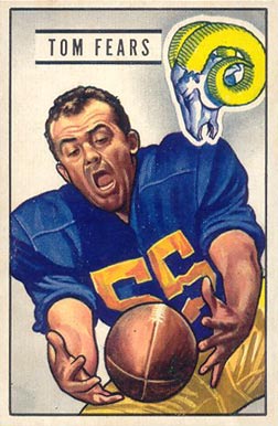 1951 Bowman Tom Fears #6 Football Card