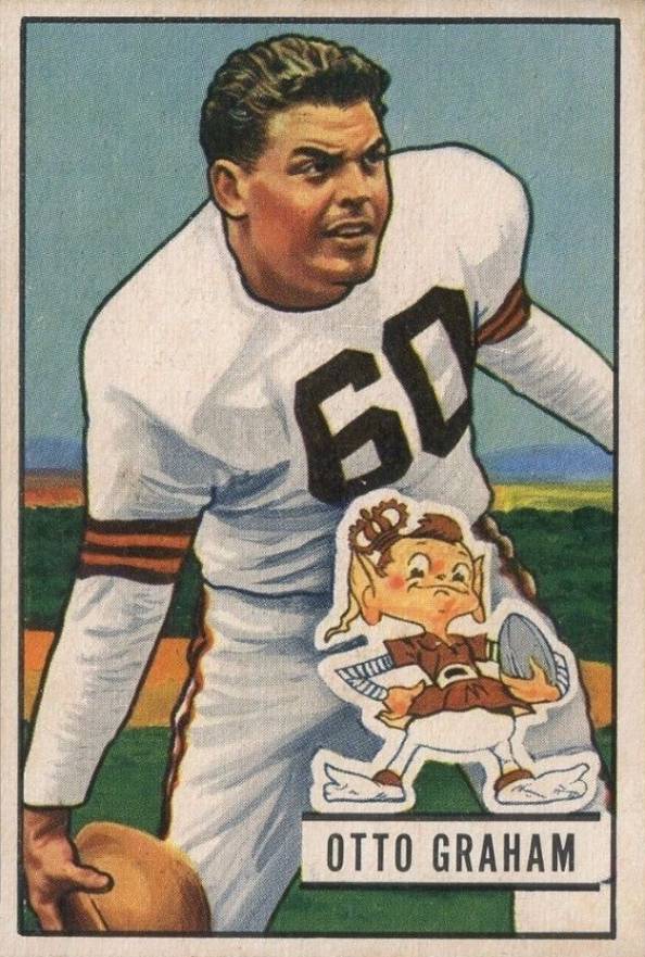 1951 Bowman Otto Graham #2 Football Card