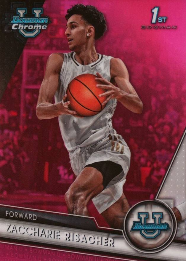 2023 Bowman University Chrome Zaccharie Risacher #9 Basketball Card