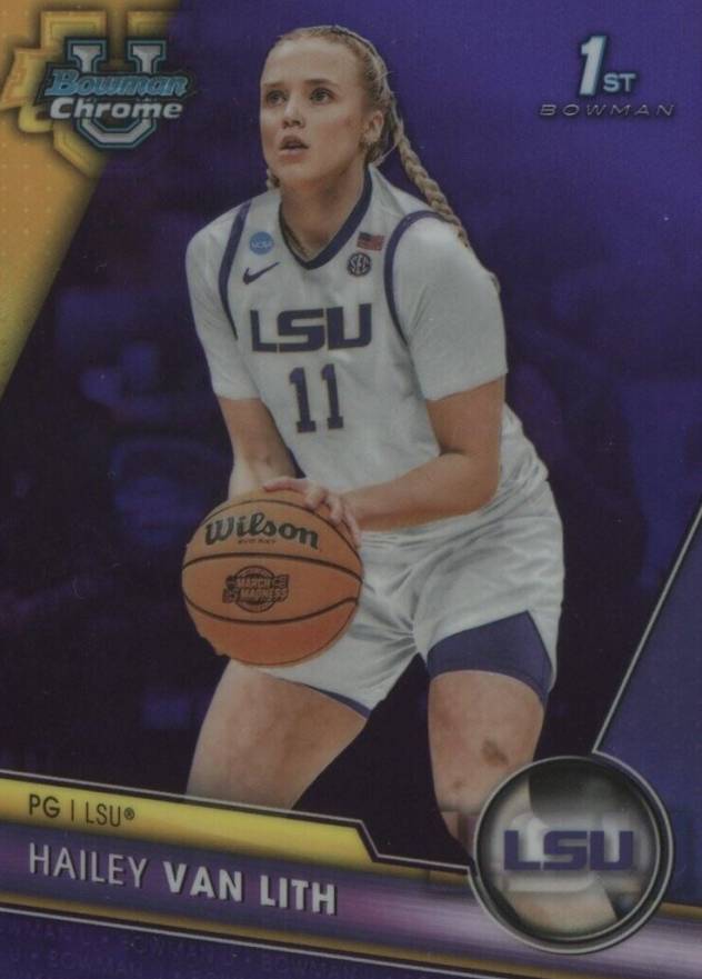 2023 Bowman University Chrome Hailey Van Lith #25 Basketball Card