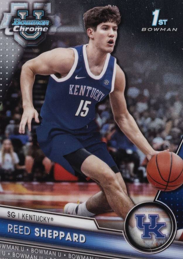 2023 Bowman University Chrome Reed Sheppard #45 Basketball Card