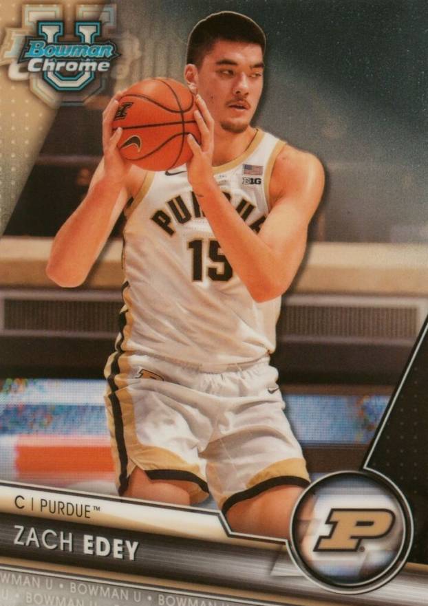 2023 Bowman University Chrome Zach Edey #71 Basketball Card