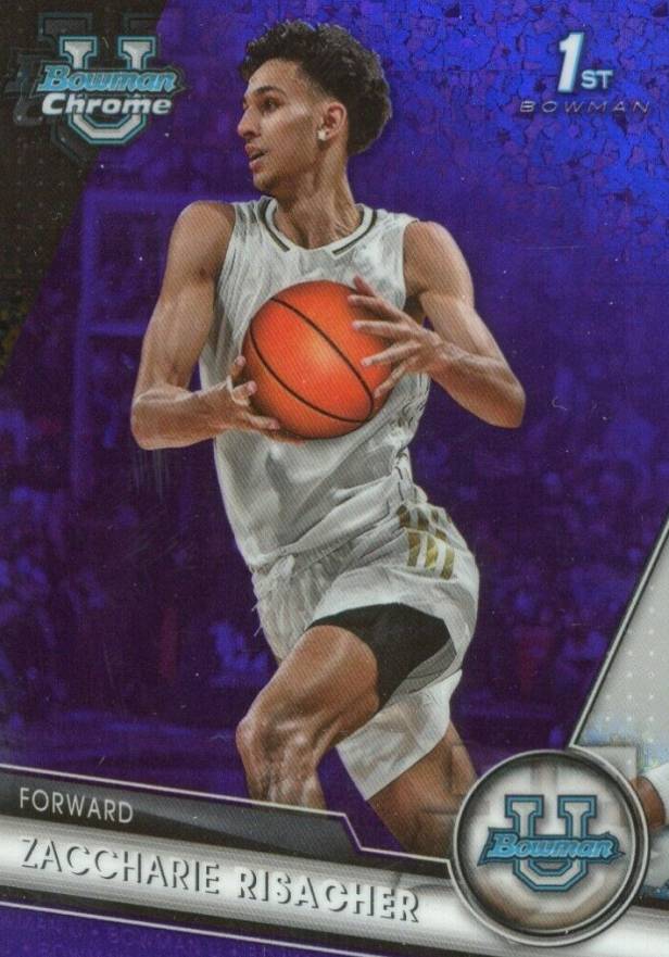 2023 Bowman University Chrome Zaccharie Risacher #9 Basketball Card