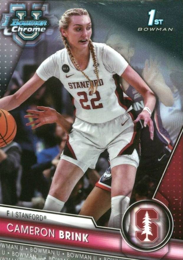 2023 Bowman University Chrome Cameron Brink #75 Basketball Card