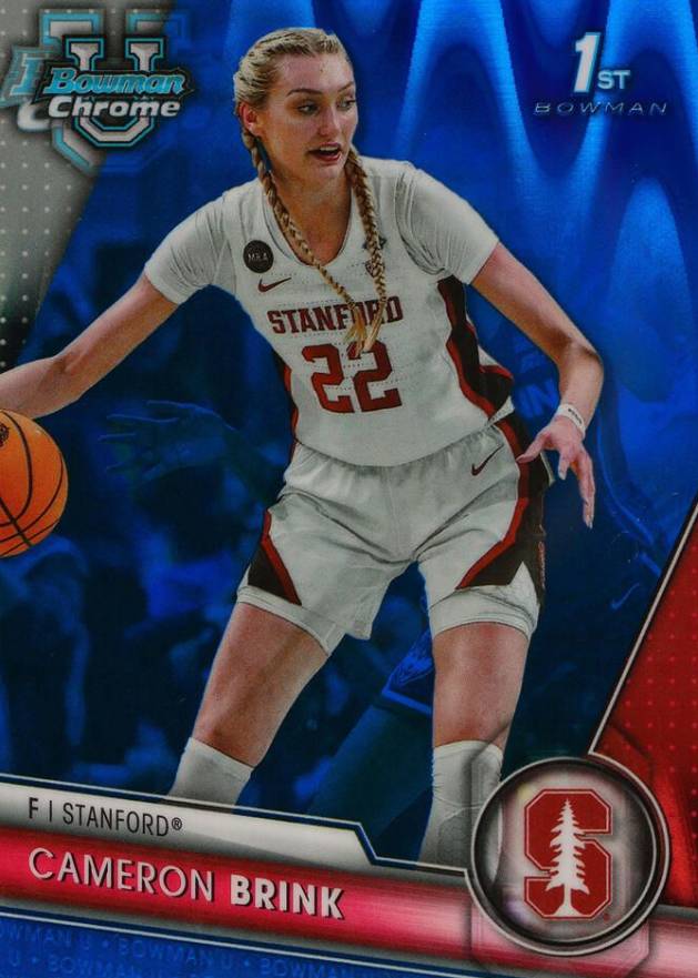 2023 Bowman University Chrome Cameron Brink #75 Basketball Card