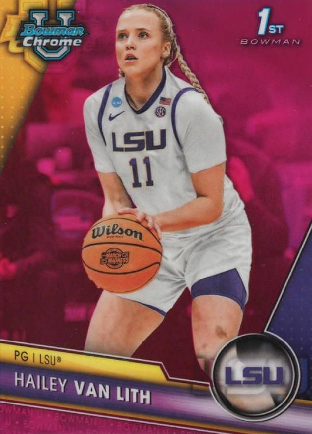 2023 Bowman University Chrome Hailey Van Lith #25 Basketball Card