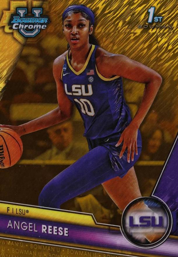 2023 Bowman University Chrome Angel Reese #49 Basketball Card