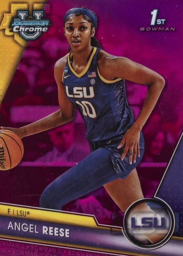 2023 Bowman University Chrome Angel Reese #49 Basketball Card