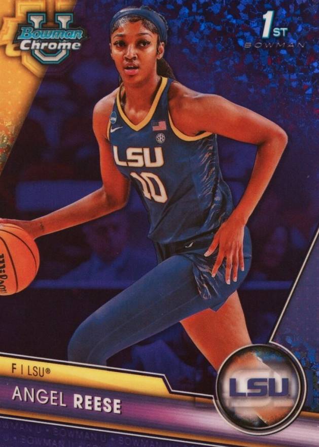 2023 Bowman University Chrome Angel Reese #49 Basketball Card