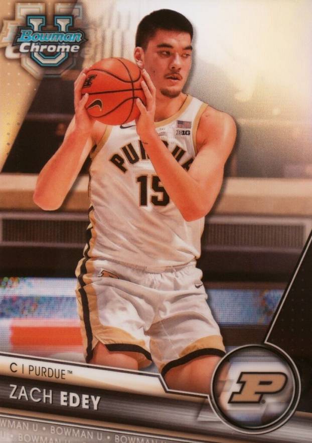 2023 Bowman University Chrome Zach Edey #71 Basketball Card