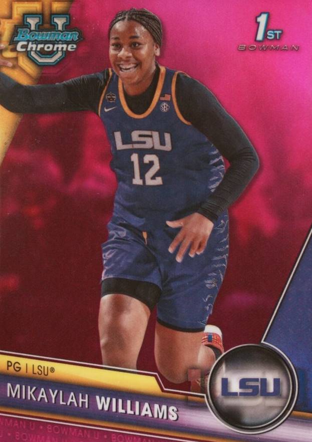 2023 Bowman University Chrome Mikaylah Williams #4 Basketball Card