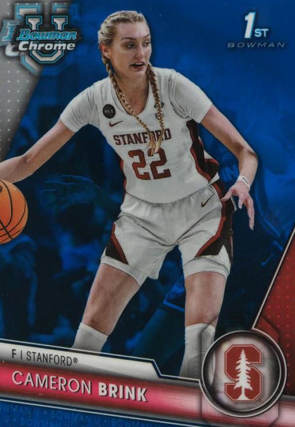 2023 Bowman University Chrome Cameron Brink #75 Basketball Card