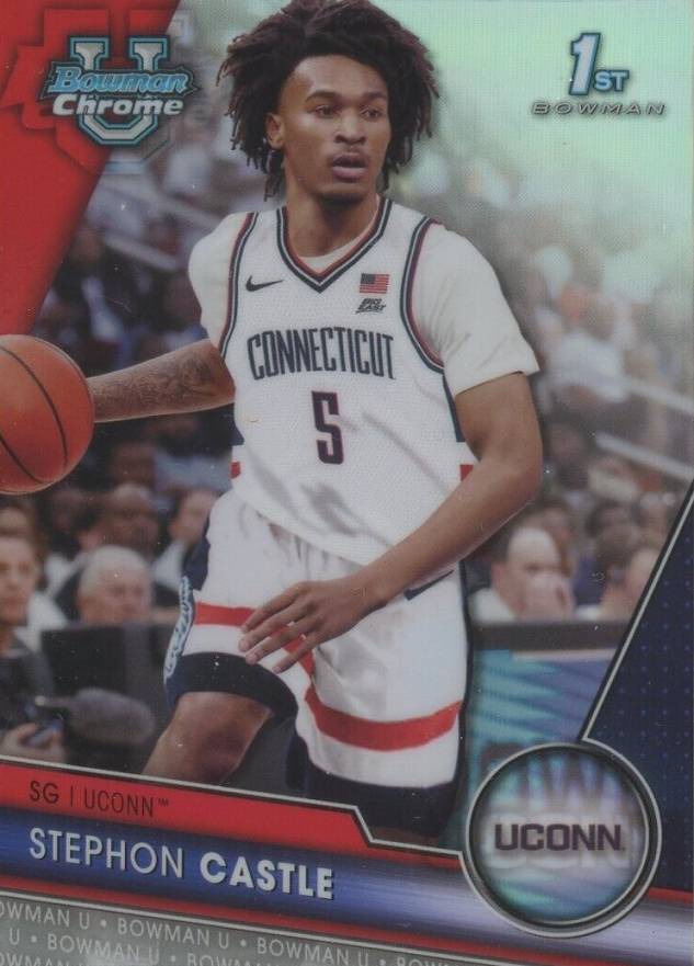 2023 Bowman University Chrome Stephon Castle #88 Basketball Card