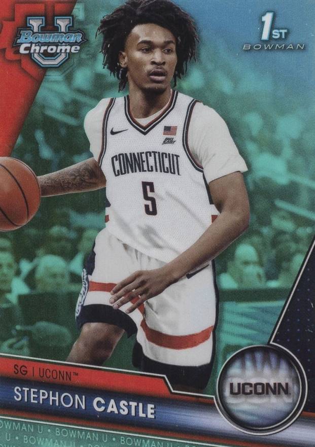 2023 Bowman University Chrome Stephon Castle #88 Basketball Card