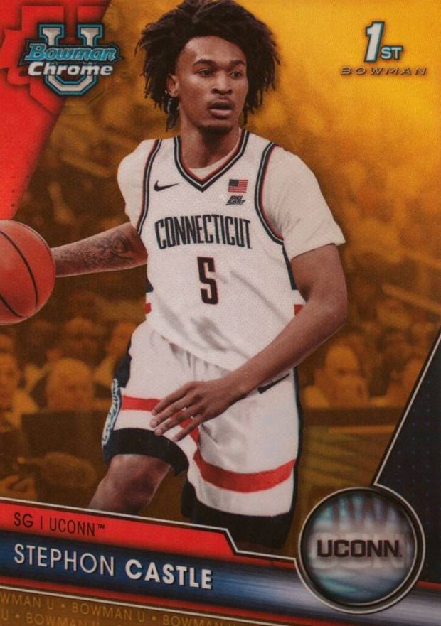 2023 Bowman University Chrome Stephon Castle #88 Basketball Card