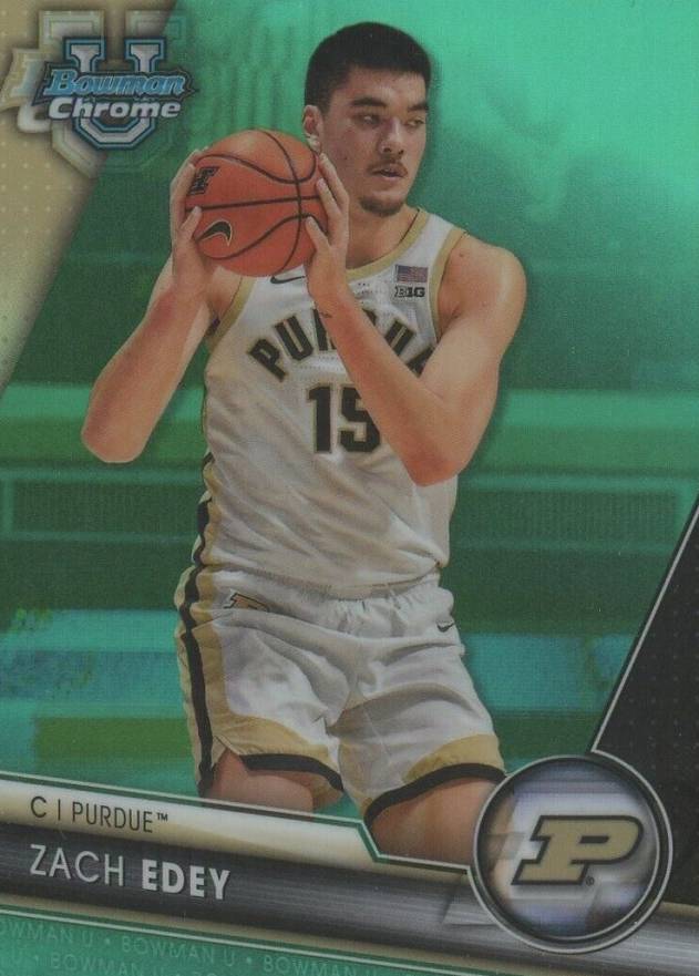 2023 Bowman University Chrome Zach Edey #71 Basketball Card