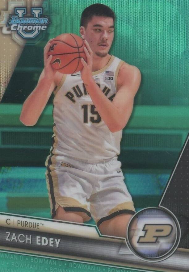 2023 Bowman University Chrome Zach Edey #71 Basketball Card