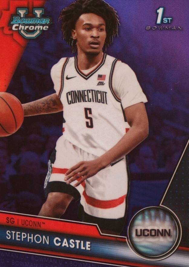 2023 Bowman University Chrome Stephon Castle #88 Basketball Card