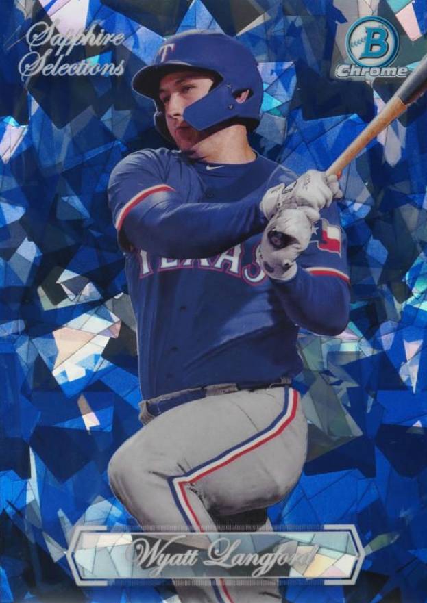 2023 Bowman Draft Sapphire Edition Sapphire Selections Wyatt Langford #SS3 Baseball Card