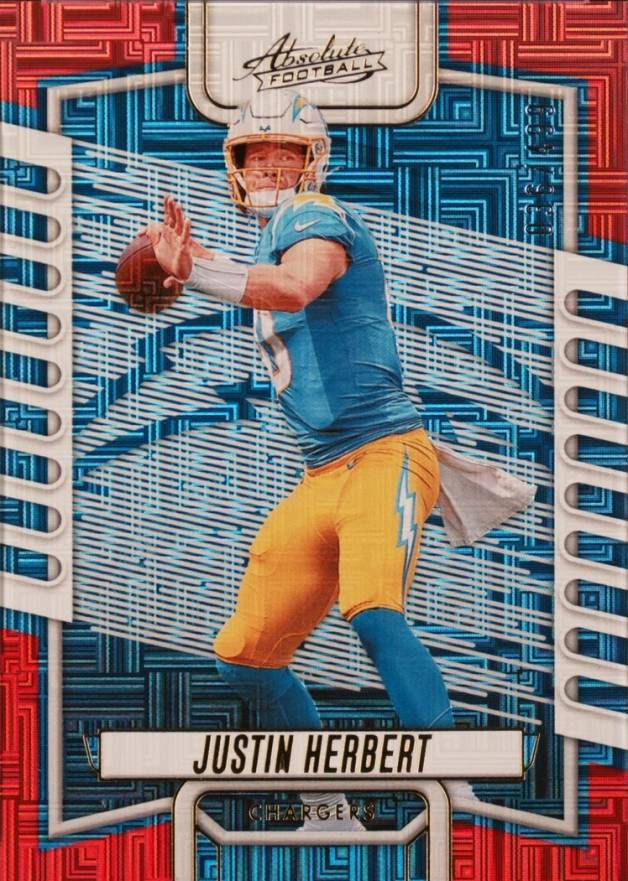 2023 Panini Absolute Justin Herbert #1 Football Card