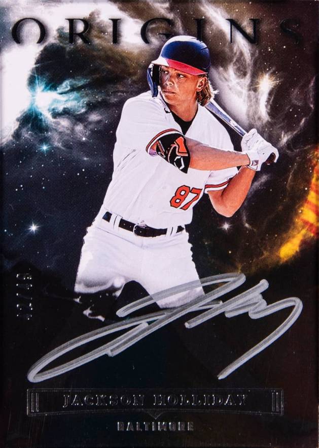 2023 Panini Chronicles Origins Autographs Jackson Holliday #OAIJH Baseball Card