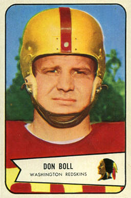 1954 Bowman Don Boll #89 Football Card