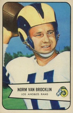 1954 Bowman Norm Van Brocklin #8 Football Card