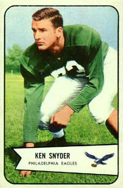 1954 Bowman Ken Snyder #69 Football Card