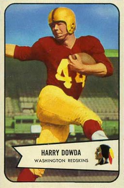 1954 Bowman Harry Dowda #27 Football Card