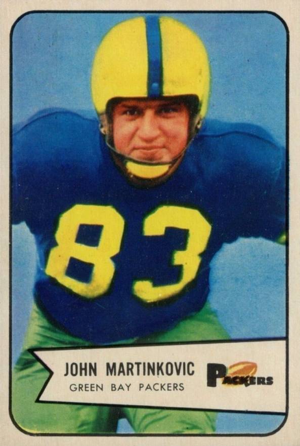 1954 Bowman John Martinkovic #80 Football Card