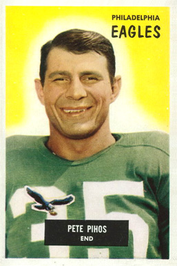 1955 Bowman Pete Pihos #10 Football Card