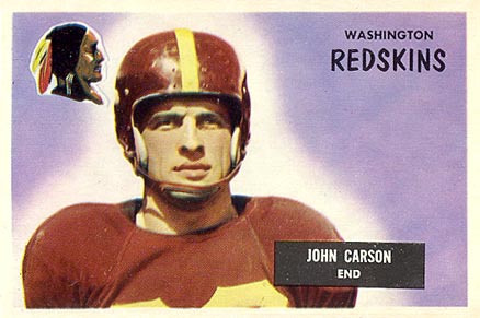 1955 Bowman John Carson #22 Football Card