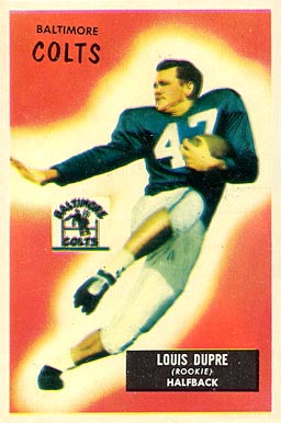 1955 Bowman Louis Dupre #160 Football Card