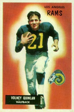 1955 Bowman Volney Quinlan #157 Football Card