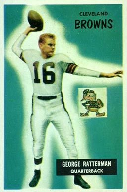 1955 Bowman George Ratterman #150 Football Card