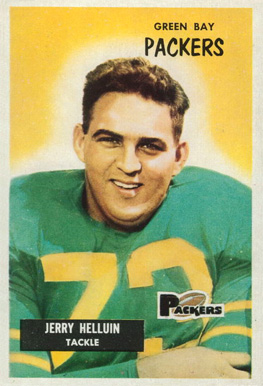 1955 Bowman Jerry Helluin #144 Football Card