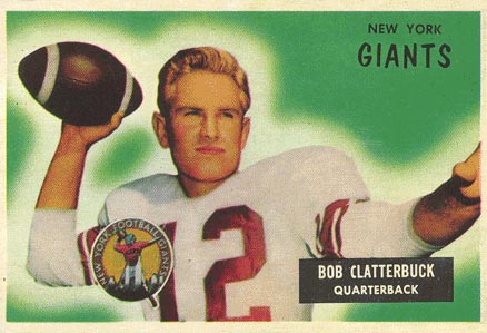 1955 Bowman Bob Clatterbuck #141 Football Card