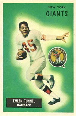 1955 Bowman Emlen Tunnel #136 Football Card