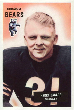 1955 Bowman Harry Jagade #96 Football Card