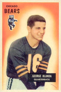 1955 Bowman George Blanda #62 Football Card