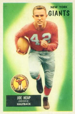 1955 Bowman Joe Heap #55 Football Card