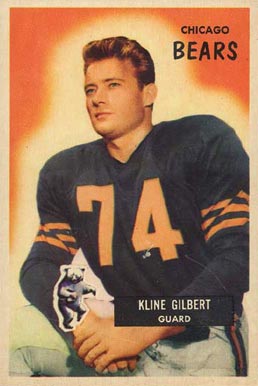 1955 Bowman Kline Gilbert #49 Football Card